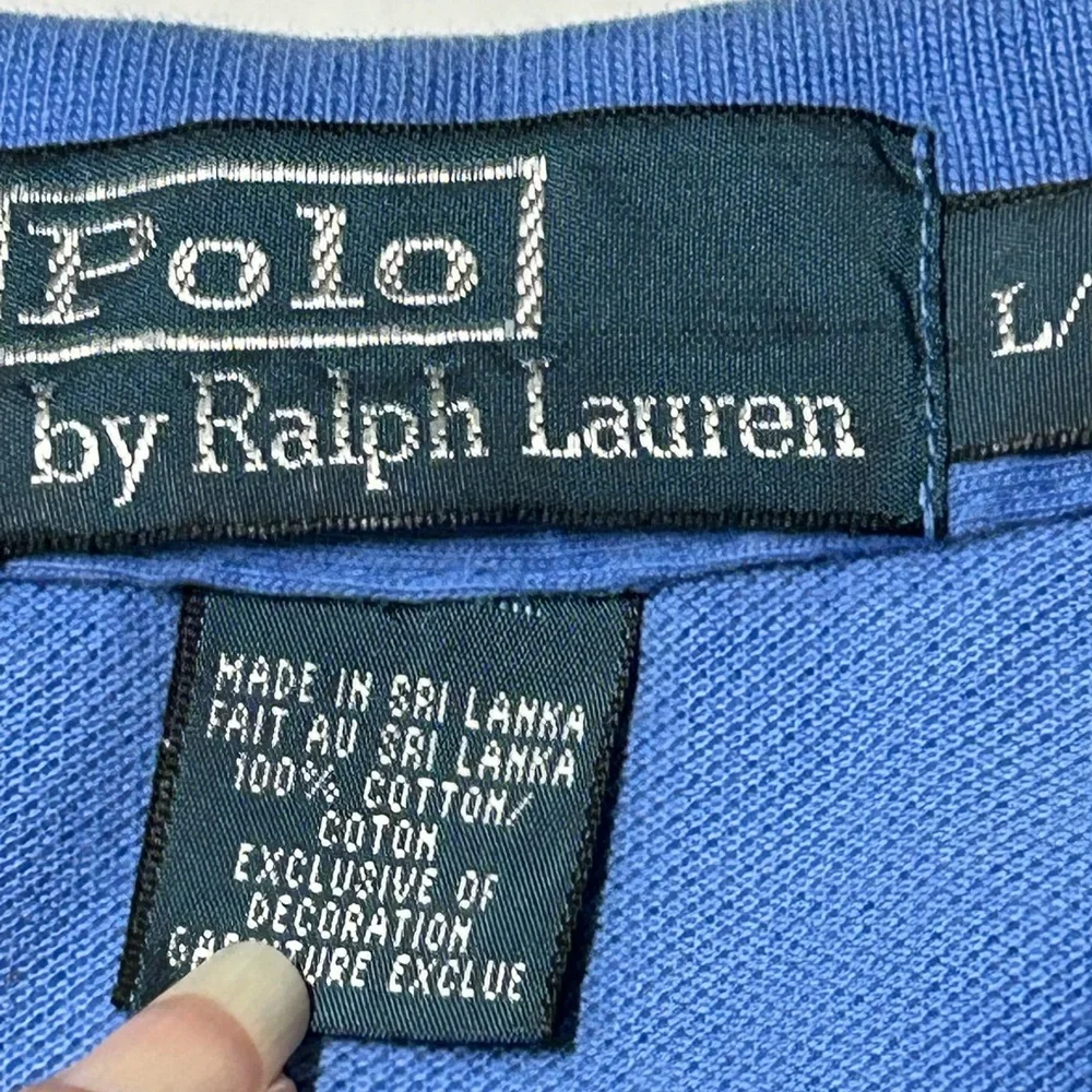 Polo Ralph Lauren men’s pullover polo, short sleeve shirt, blue color size large
